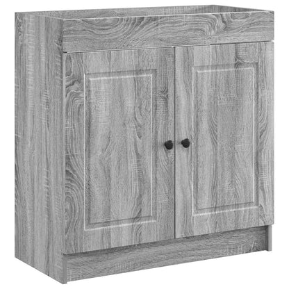 vidaXL Bathroom Furniture Set Grey Sonoma 56 x 37.5 x 81 cm