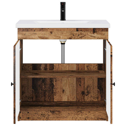 vidaXL Bathroom Furniture Set Old Wood 56 x 37.5 x 81 cm