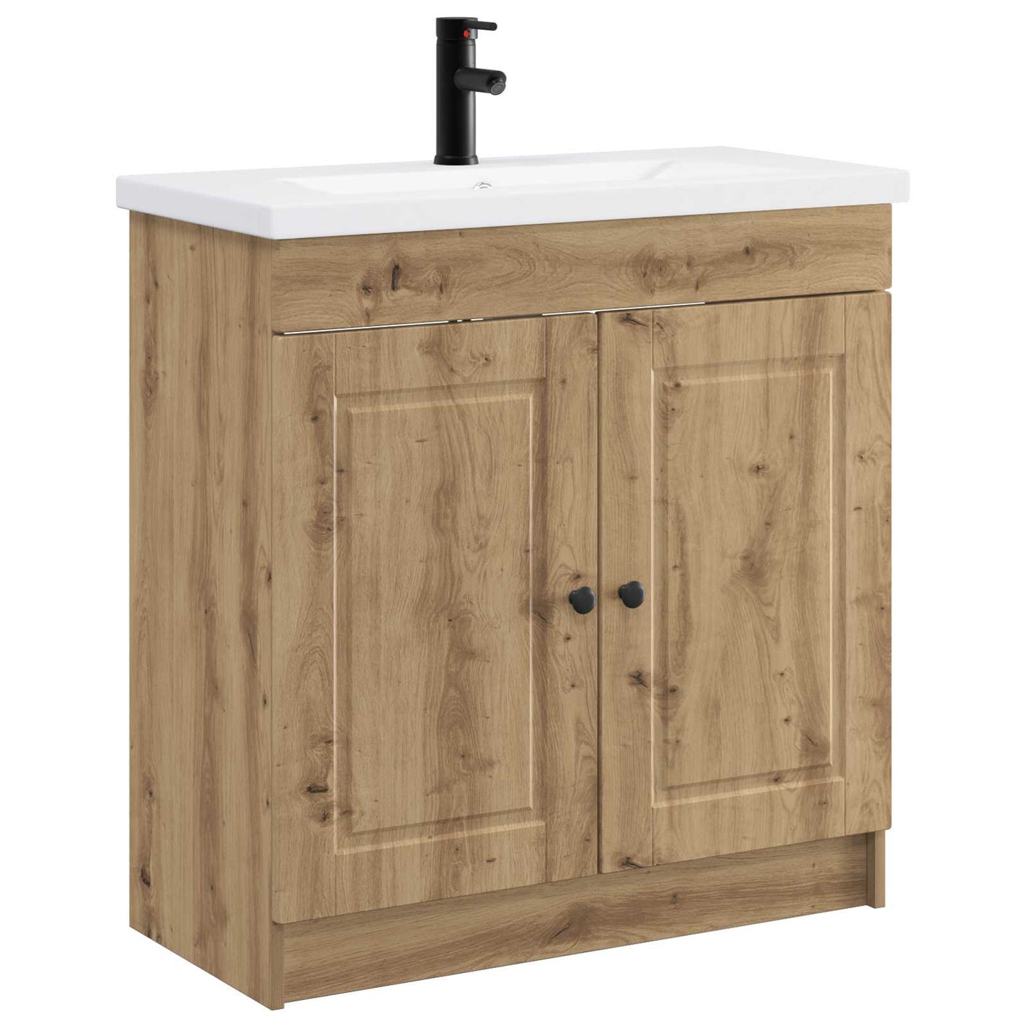vidaXL Bathroom Furniture Set Artisan Oak 56 x 37.5 x 81 cm
