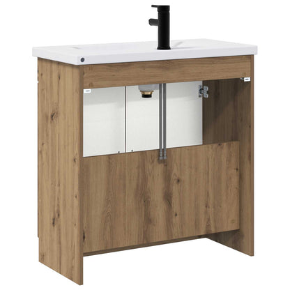 vidaXL Bathroom Furniture Set Artisan Oak 56 x 37.5 x 81 cm