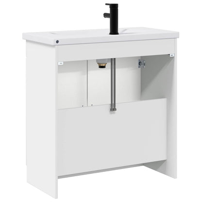 vidaXL Bathroom Furniture Set White 78.5 x 37.5 x 81 cm