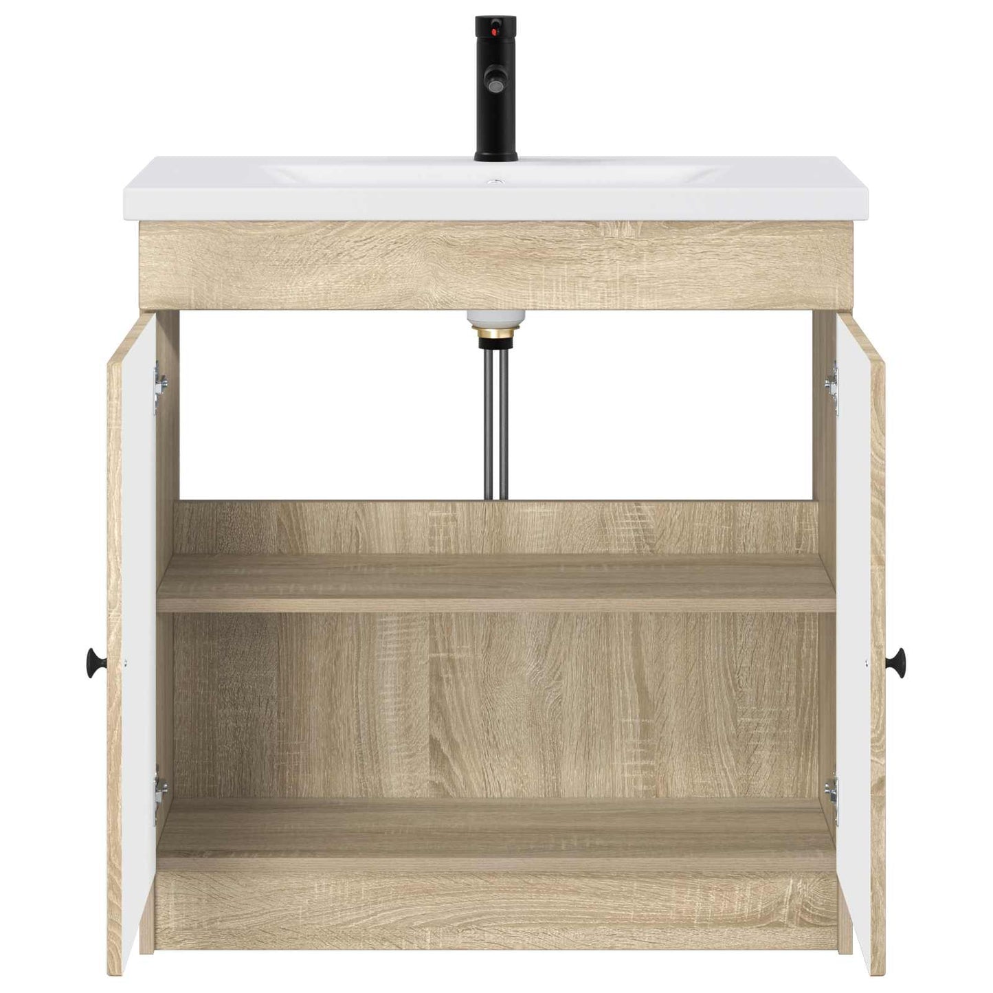 vidaXL Bathroom Furniture Set Sonoma Oak 78.5 x 37.5 x 81 cm