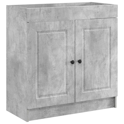 vidaXL Bathroom Furniture Set Concrete Grey 78.5 x 37.5 x 81 cm