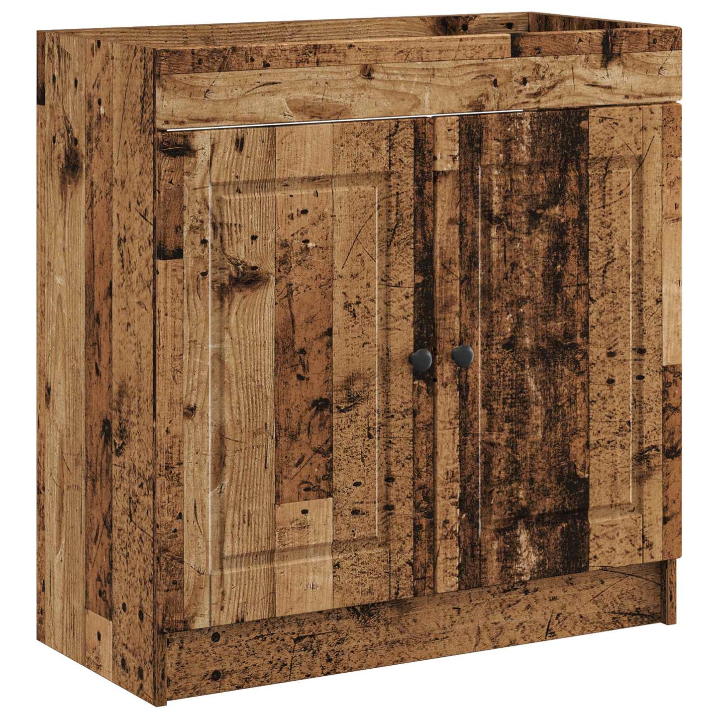 vidaXL Bathroom Furniture Set Old Wood 78.5 x 37.5 x 81 cm