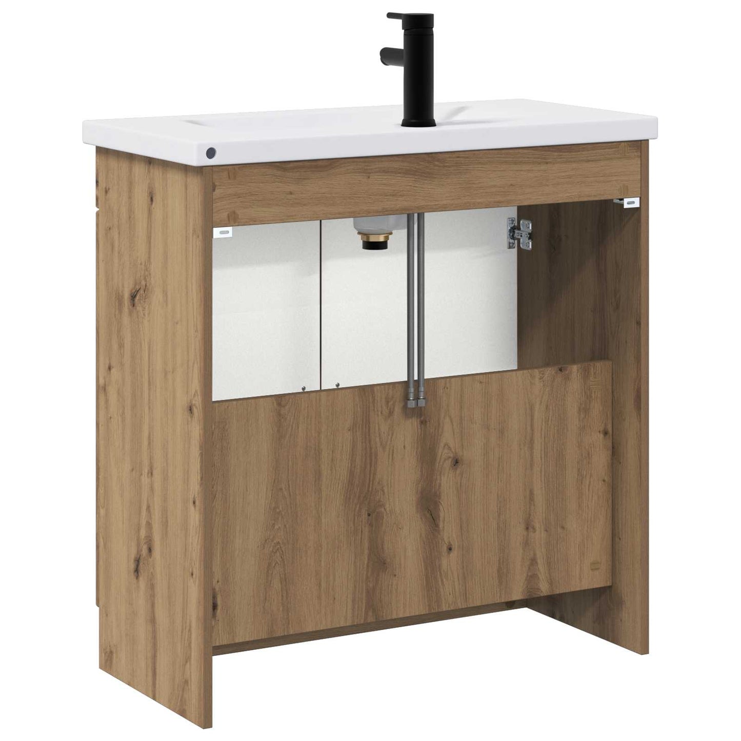 vidaXL Bathroom Furniture Set Artisan Oak 78.5 x 37.5 x 81 cm