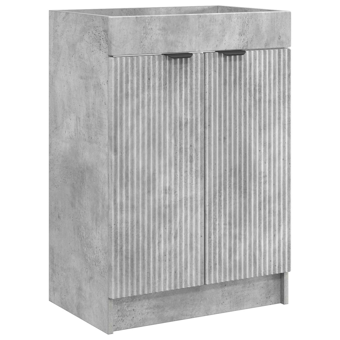vidaXL Bathroom Furniture Set Concrete Grey 56 x 37.5 x 81 cm