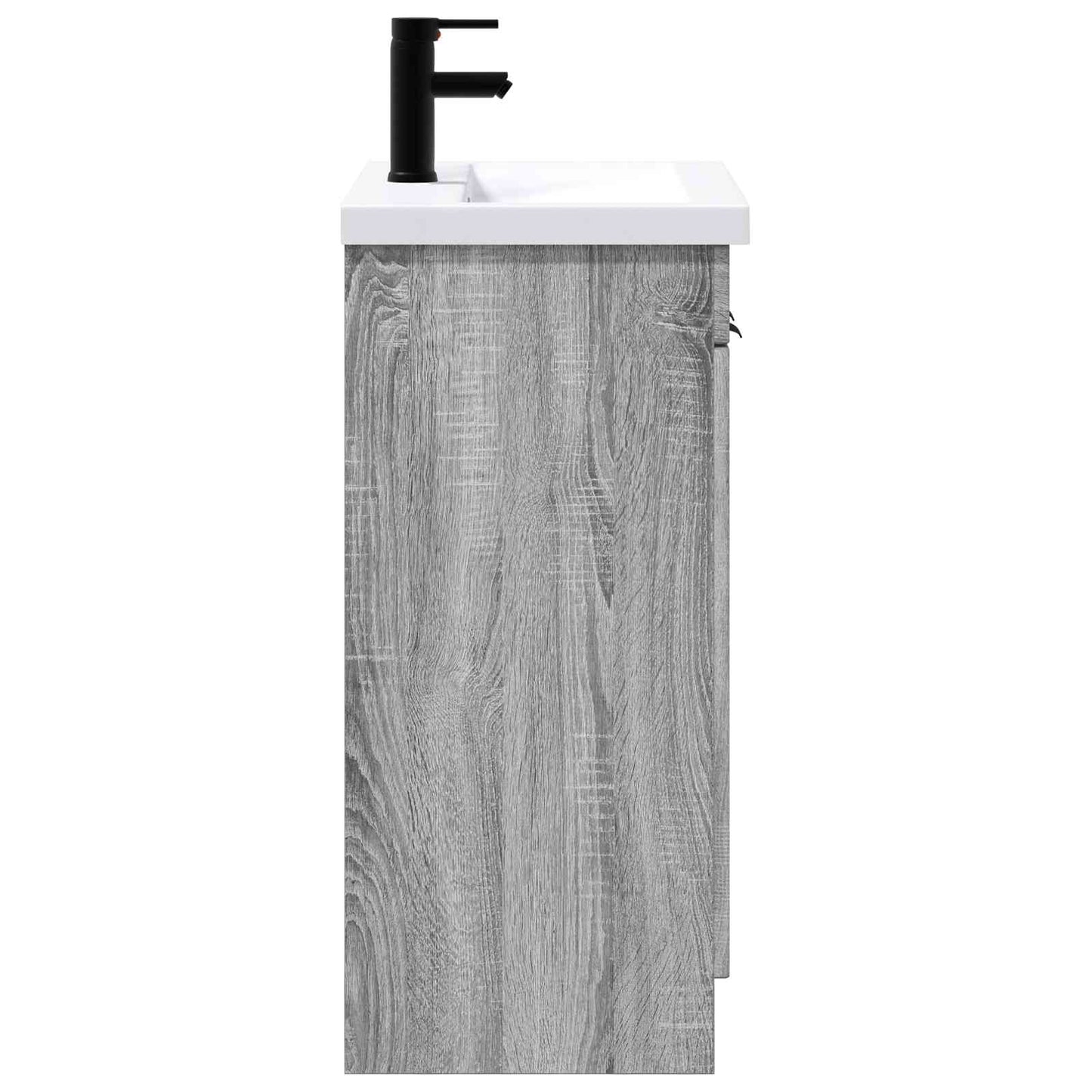 vidaXL Bathroom Furniture Set Grey Sonoma 56 x 37.5 x 81 cm