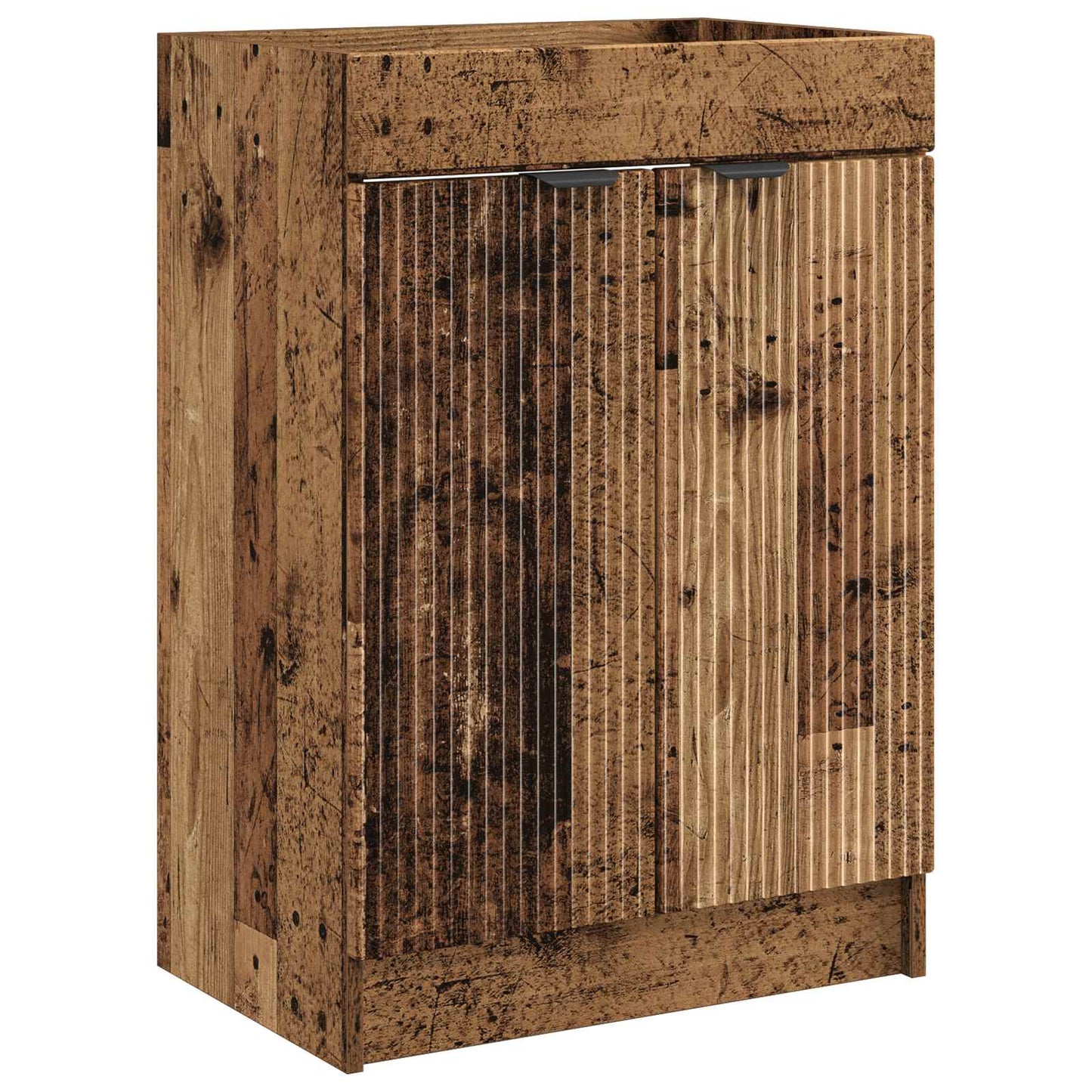 vidaXL Bathroom Furniture Set Old Wood 56 x 37.5 x 81 cm