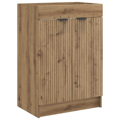 vidaXL Bathroom Furniture Set Artisan Oak 56 x 37.5 x 81 cm