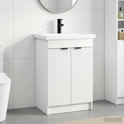 vidaXL Bathroom Furniture Set White 78.5 x 37.5 x 81 cm