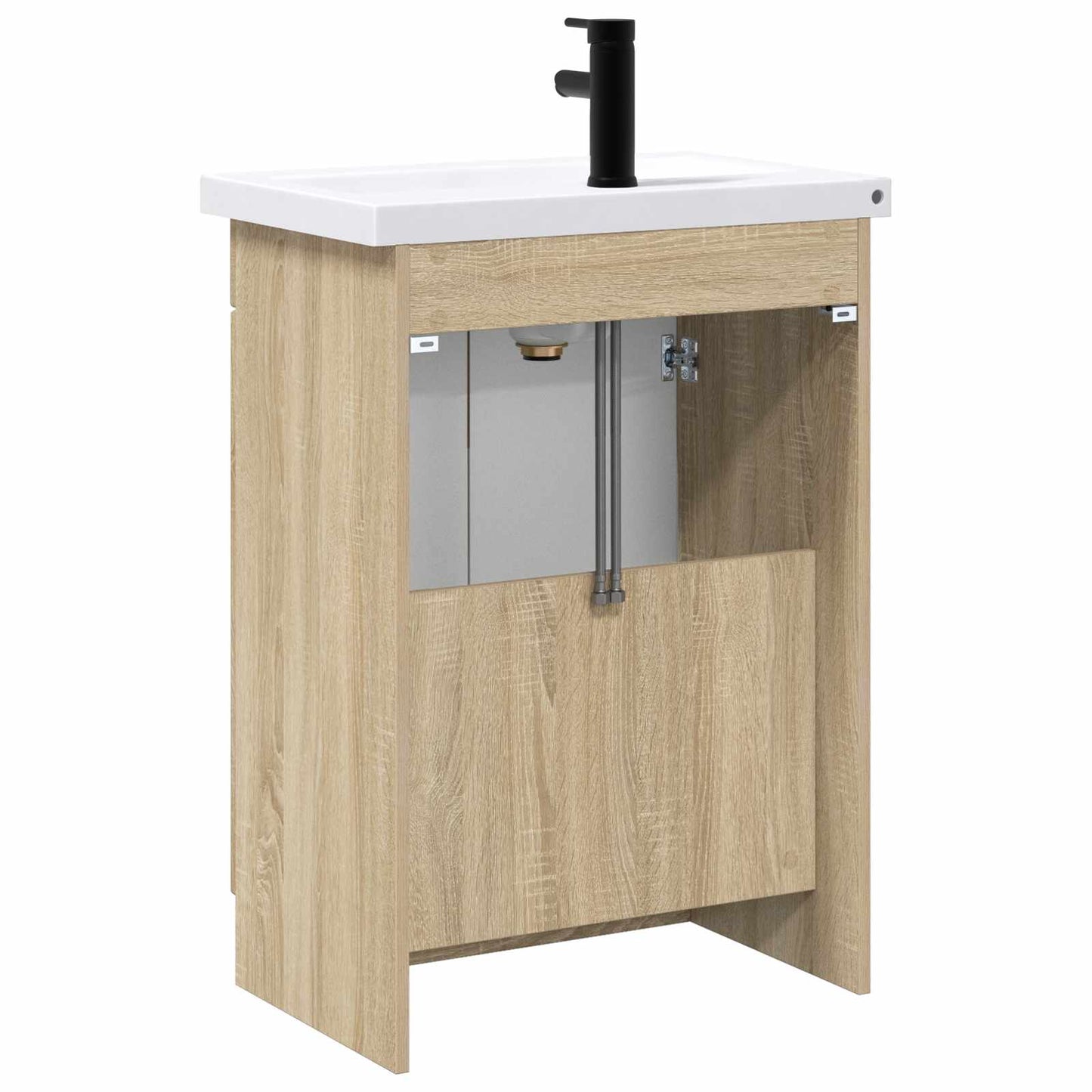vidaXL Bathroom Furniture Set Sonoma Oak 78.5 x 37.5 x 81 cm