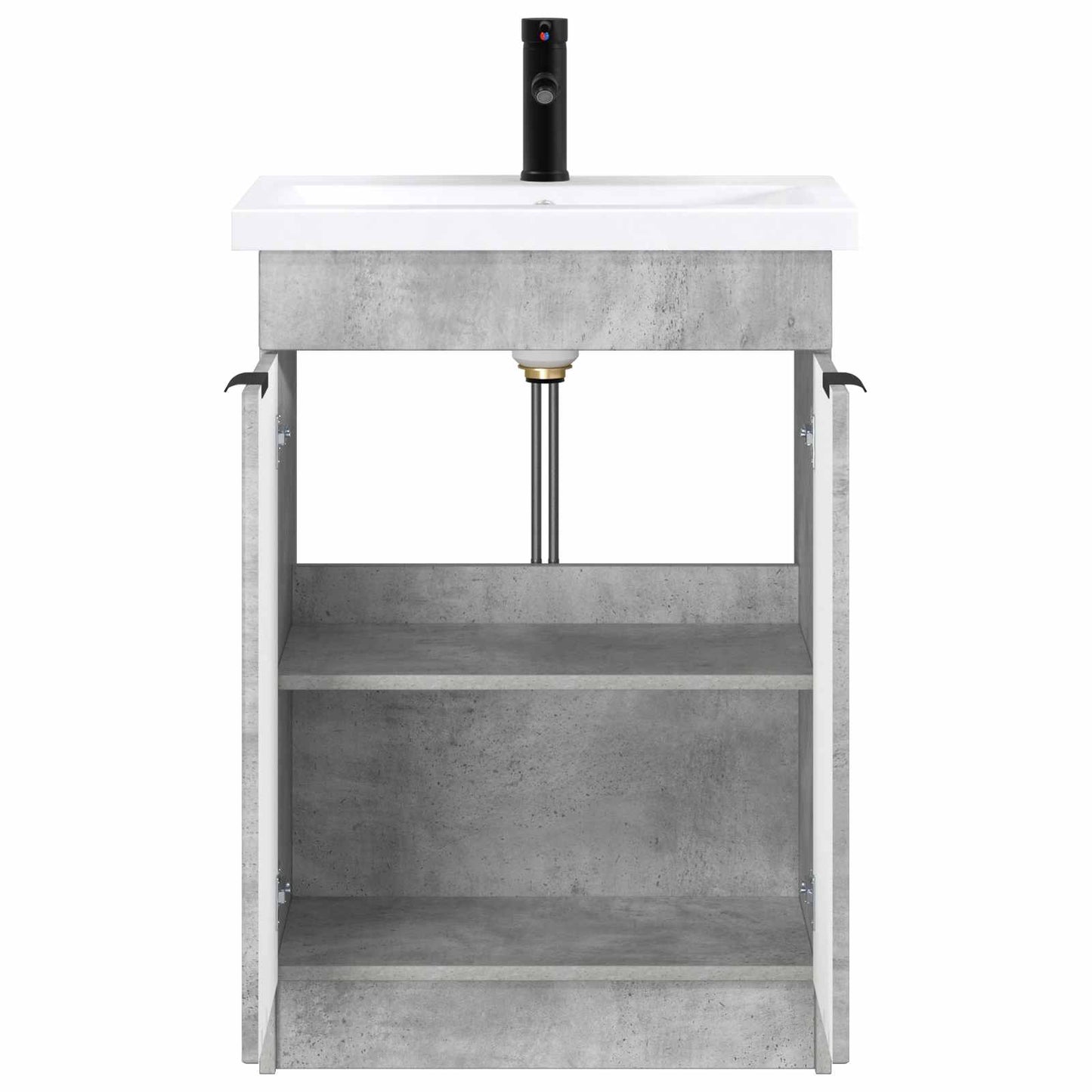 vidaXL Bathroom Furniture Set Concrete Grey 78.5 x 37.5 x 81 cm