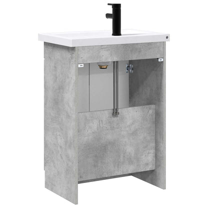 vidaXL Bathroom Furniture Set Concrete Grey 78.5 x 37.5 x 81 cm