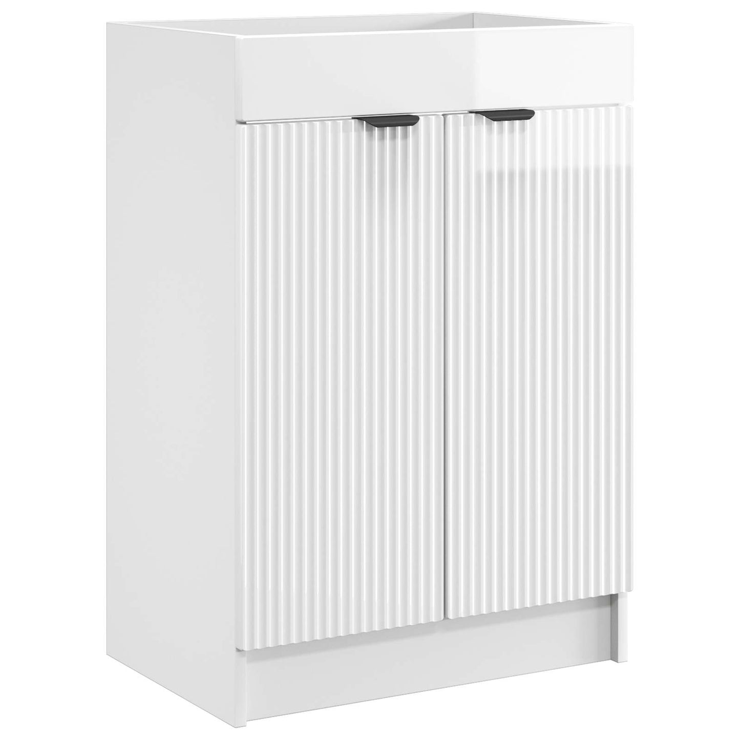 vidaXL Bathroom Furniture Set High Gloss White 78.5 x 37.5 x 81 cm