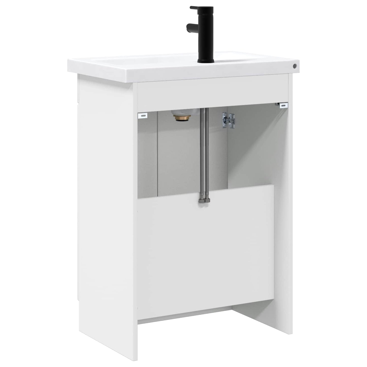 vidaXL Bathroom Furniture Set High Gloss White 78.5 x 37.5 x 81 cm