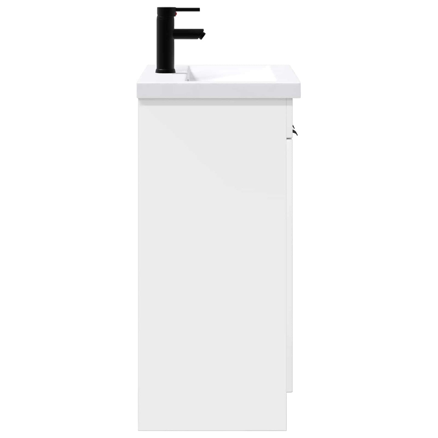 vidaXL Bathroom Furniture Set High Gloss White 78.5 x 37.5 x 81 cm