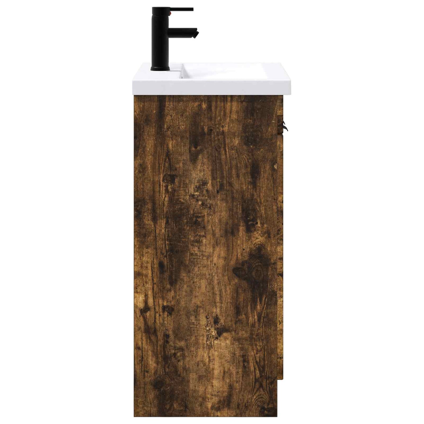 vidaXL Bathroom Furniture Set Smoked Oak 78.5 x 37.5 x 81 cm