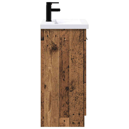 vidaXL Bathroom Furniture Set Old Wood 78.5 x 37.5 x 81 cm