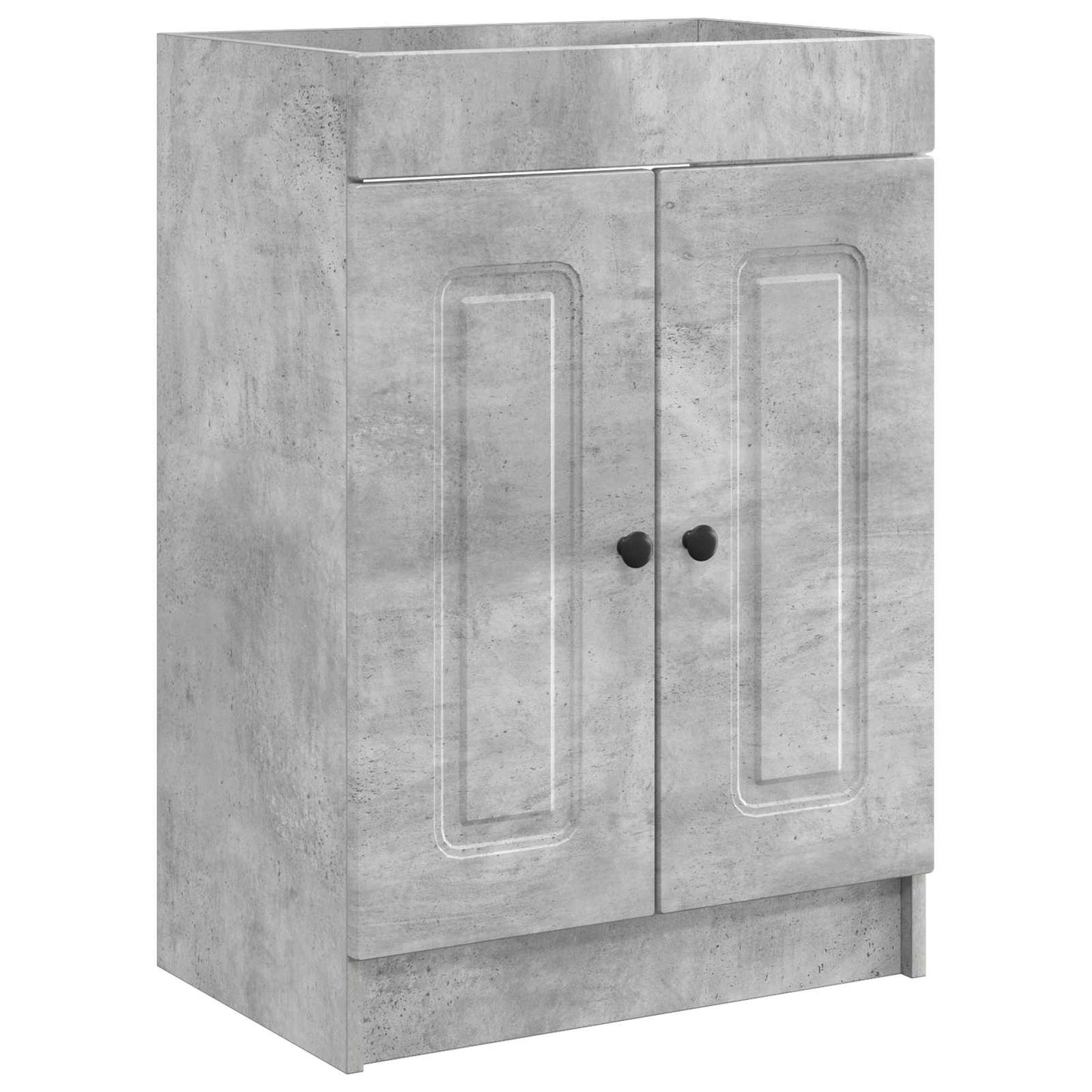 vidaXL Bathroom Furniture Set Concrete Grey 56 x 37.5 x 81 cm