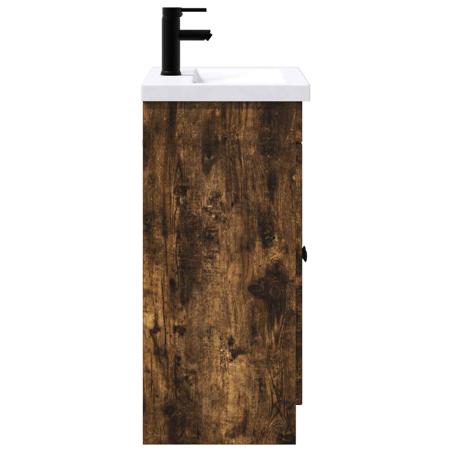 vidaXL Bathroom Furniture Set Smoked Oak 56 x 37.5 x 81 cm