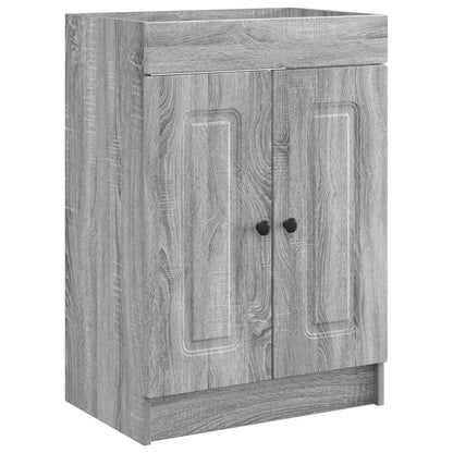 vidaXL Bathroom Furniture Set Grey Sonoma 56 x 37.5 x 81 cm