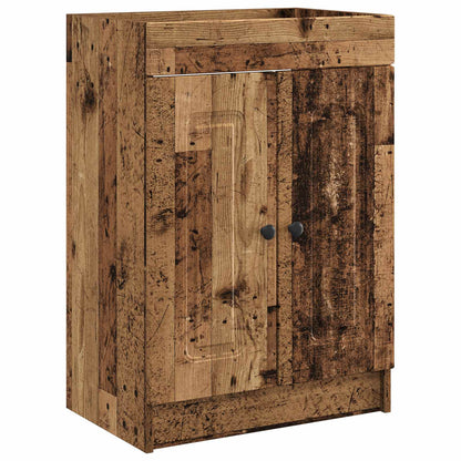 vidaXL Bathroom Furniture Set Old Wood 56 x 37.5 x 81 cm
