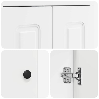 vidaXL Bathroom Furniture Set White 78.5 x 37.5 x 81 cm