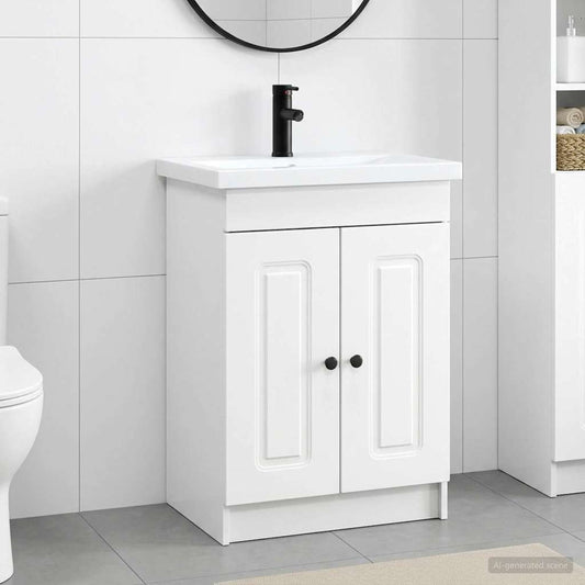 vidaXL Bathroom Furniture Set White 78.5 x 37.5 x 81 cm