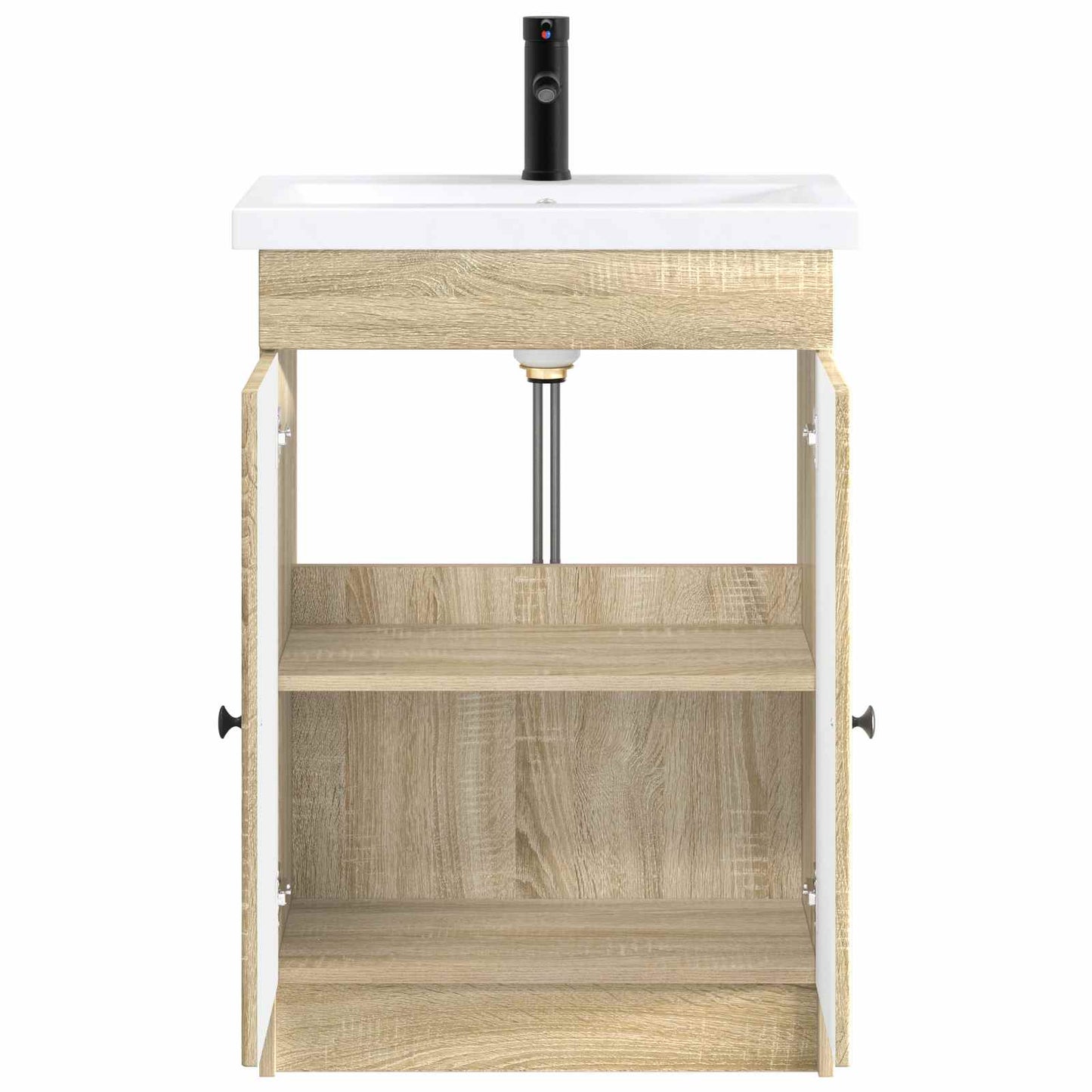 vidaXL Bathroom Furniture Set Sonoma Oak 78.5 x 37.5 x 81 cm