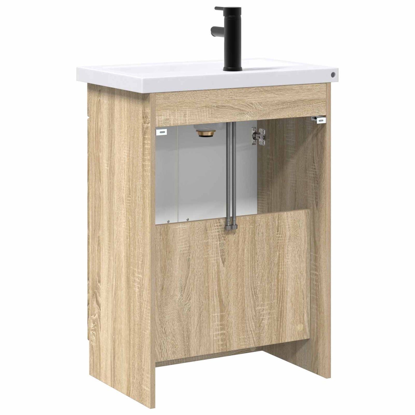 vidaXL Bathroom Furniture Set Sonoma Oak 78.5 x 37.5 x 81 cm