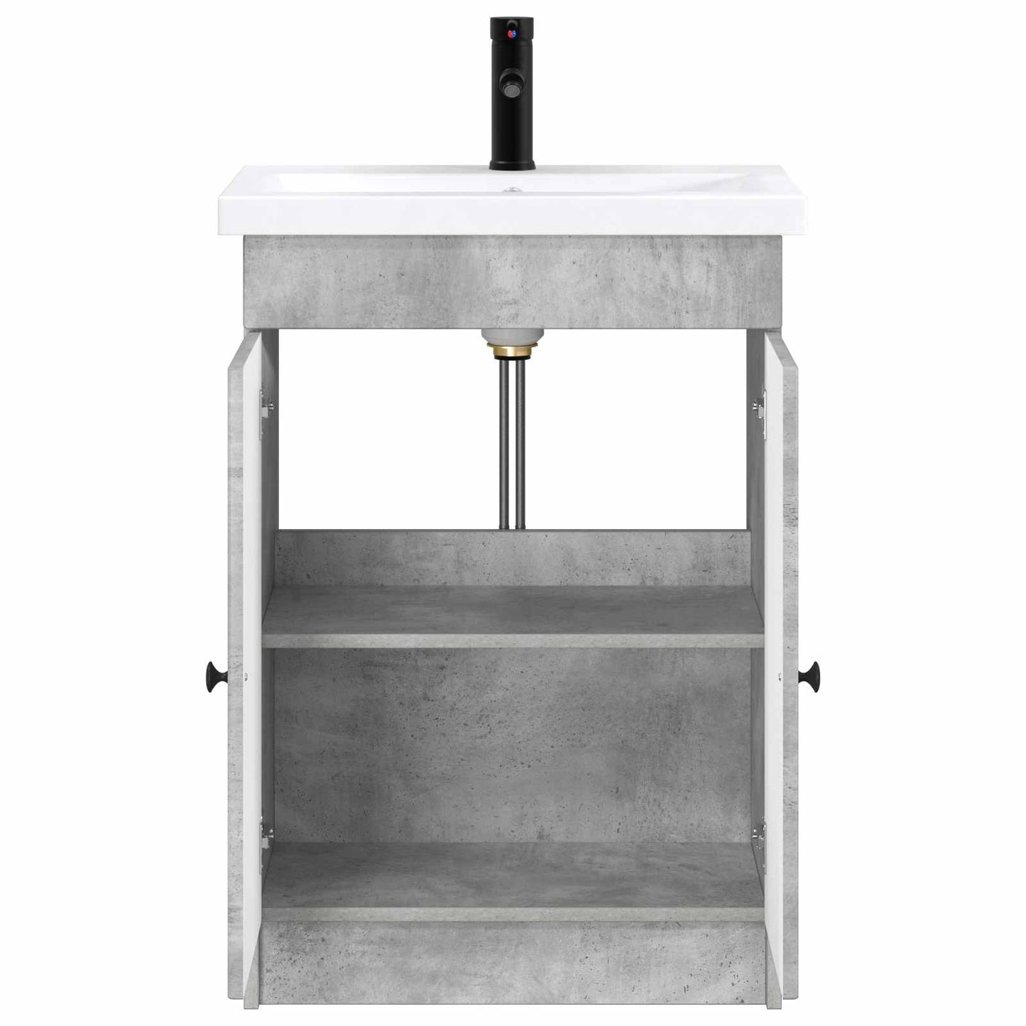 vidaXL Bathroom Furniture Set Concrete Grey 78.5 x 37.5 x 81 cm