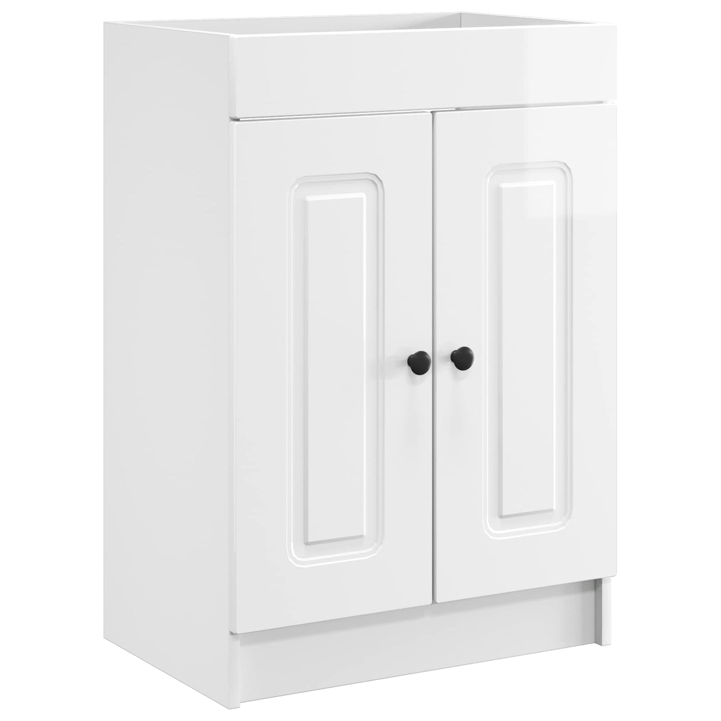 vidaXL Bathroom Furniture Set High Gloss White 78.5 x 37.5 x 81 cm