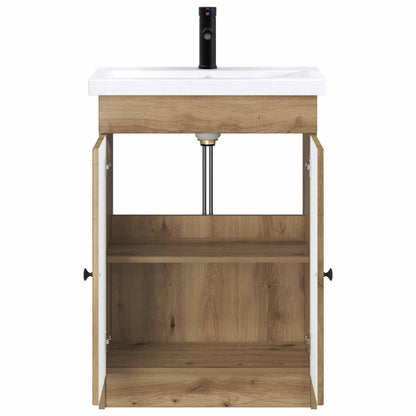 vidaXL Bathroom Furniture Set Artisan Oak 78.5 x 37.5 x 81 cm