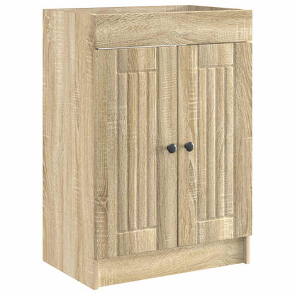 vidaXL Bathroom Furniture Set Sonoma Oak 56 x 37.5 x 81 cm
