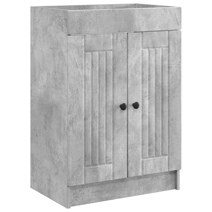 vidaXL Bathroom Furniture Set Concrete Grey 56 x 37.5 x 81 cm