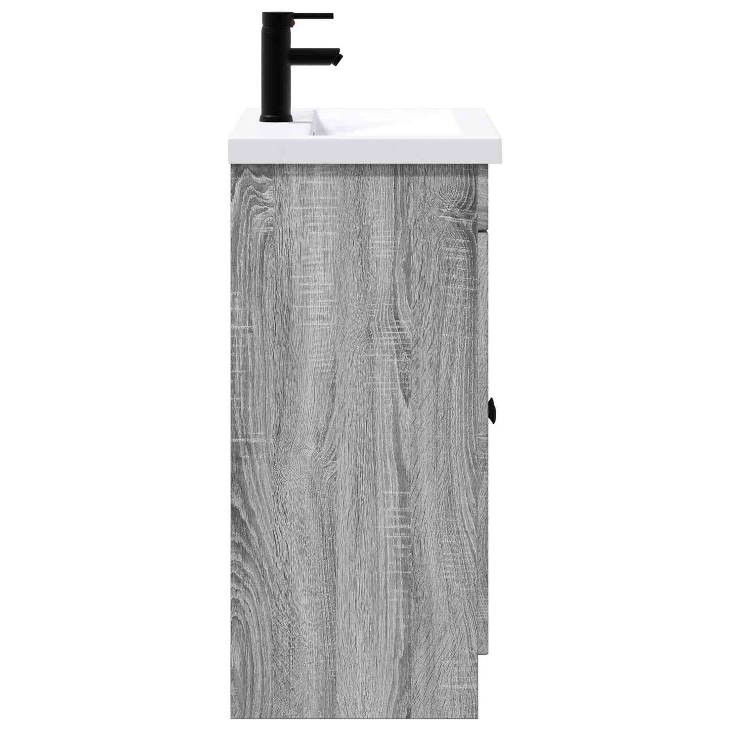 vidaXL Bathroom Furniture Set Grey Sonoma 56 x 37.5 x 81 cm