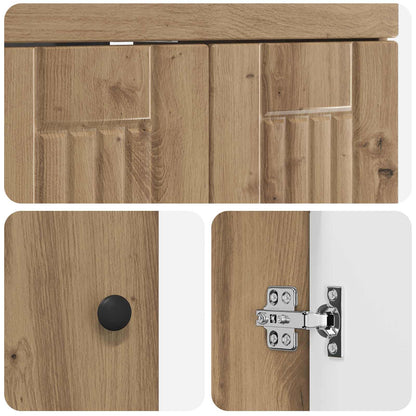 vidaXL Bathroom Furniture Set Artisan Oak 56 x 37.5 x 81 cm