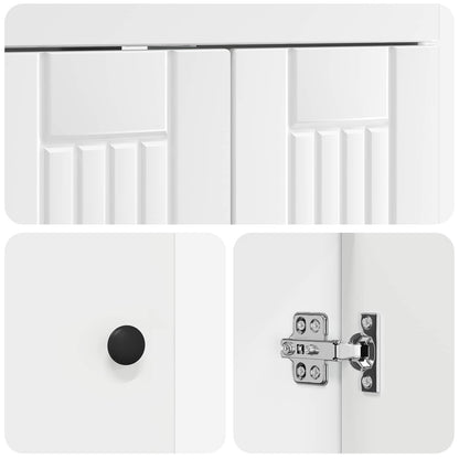 vidaXL Bathroom Furniture Set White 78.5 x 37.5 x 81 cm