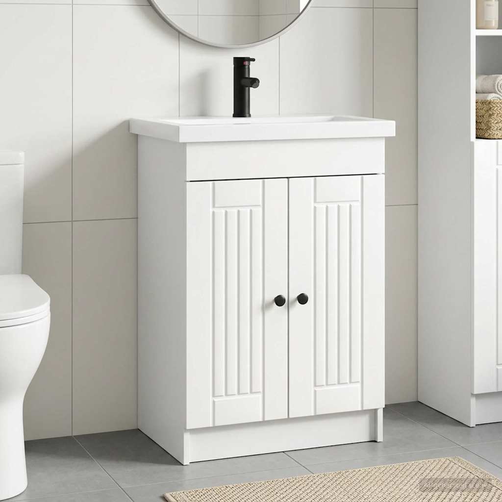 vidaXL Bathroom Furniture Set White 78.5 x 37.5 x 81 cm
