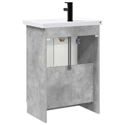 vidaXL Bathroom Furniture Set Concrete Grey 78.5 x 37.5 x 81 cm
