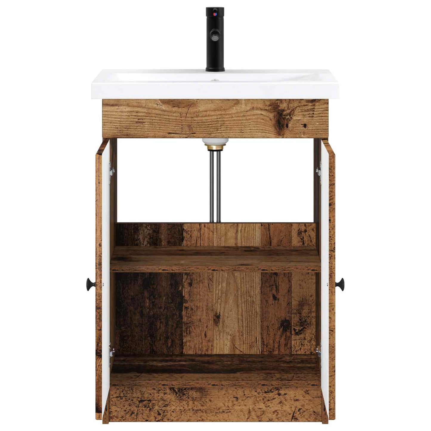 vidaXL Bathroom Furniture Set Old Wood 78.5 x 37.5 x 81 cm