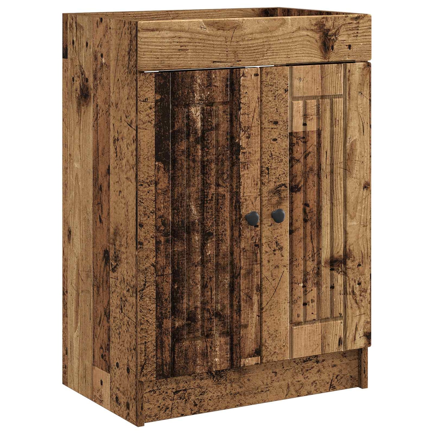 vidaXL Bathroom Furniture Set Old Wood 78.5 x 37.5 x 81 cm