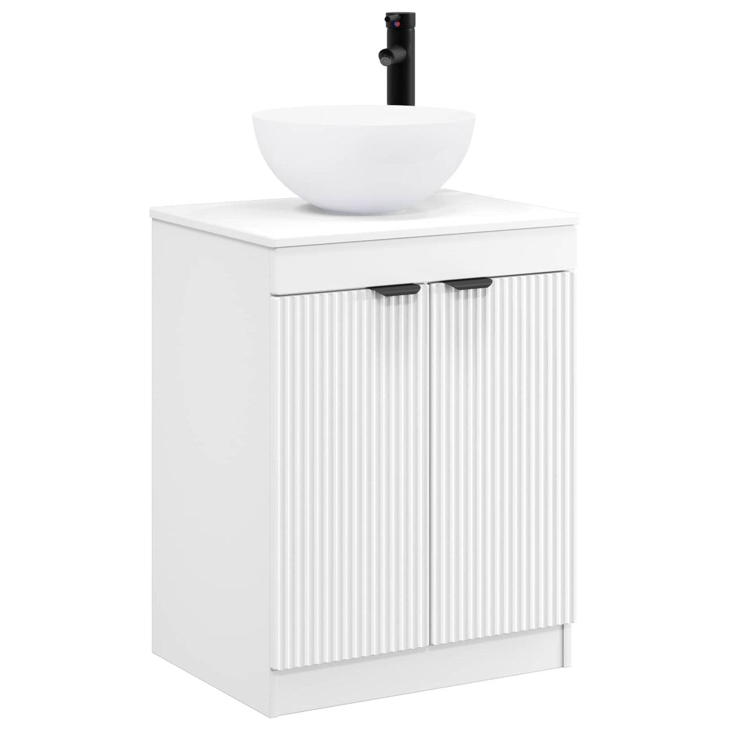 vidaXL Bathroom Furniture Set White Engineered Wood