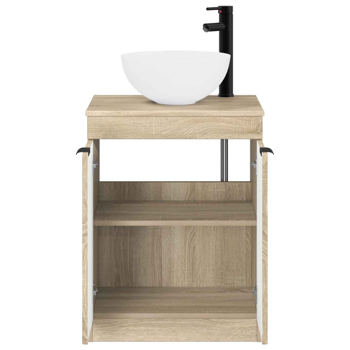 vidaXL Bathroom Furniture Set Sonoma Oak Engineered Wood