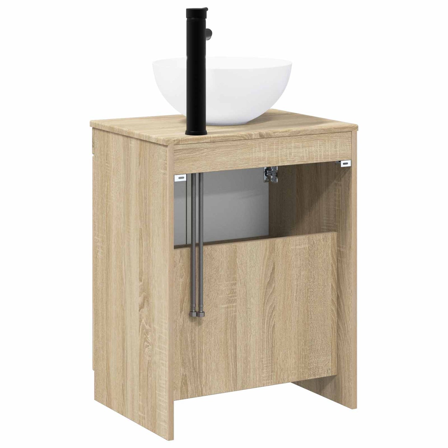 vidaXL Bathroom Furniture Set Sonoma Oak Engineered Wood
