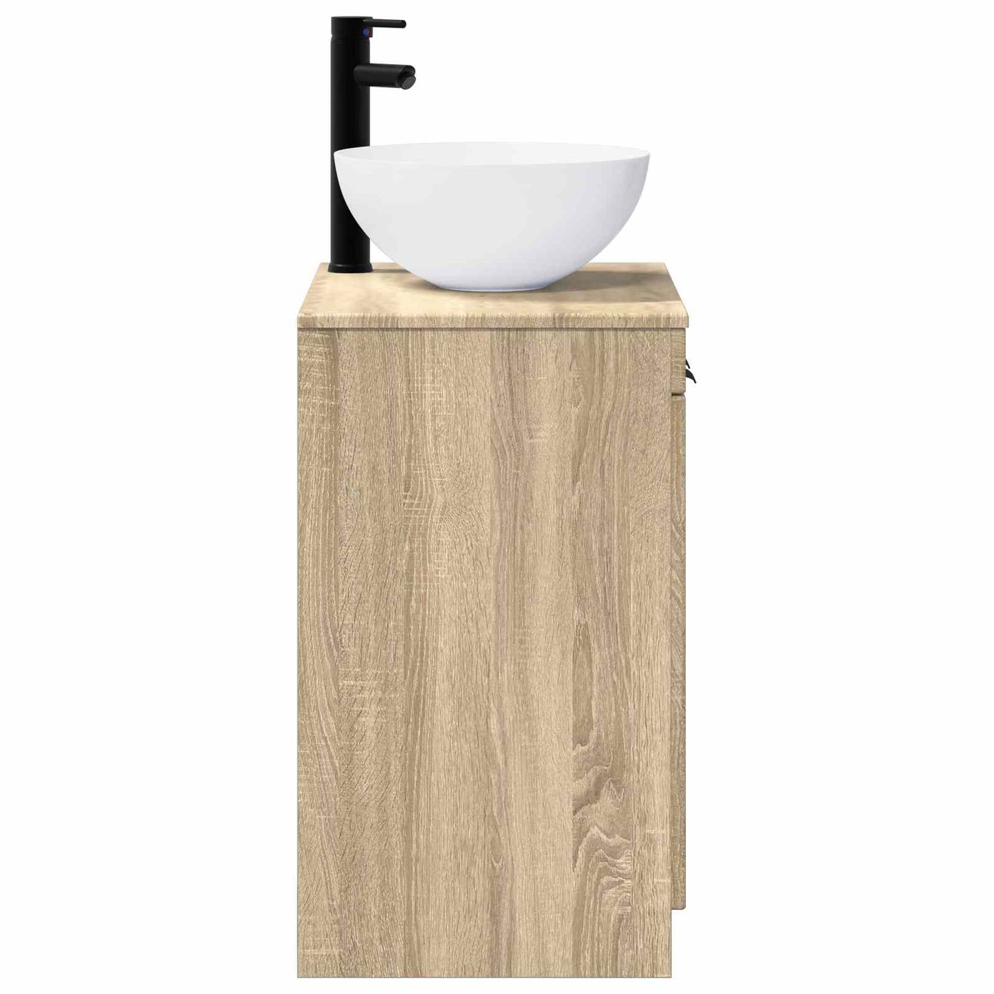 vidaXL Bathroom Furniture Set Sonoma Oak Engineered Wood