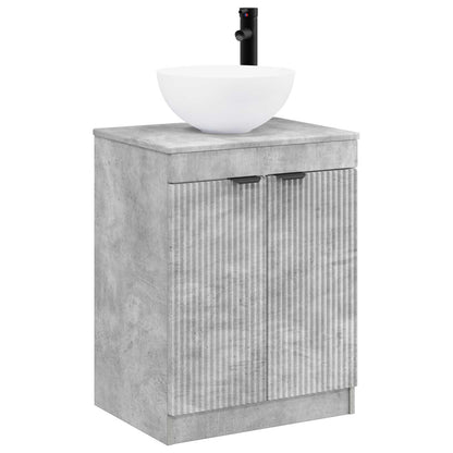 vidaXL Bathroom Furniture Set Concrete Grey Engineered Wood