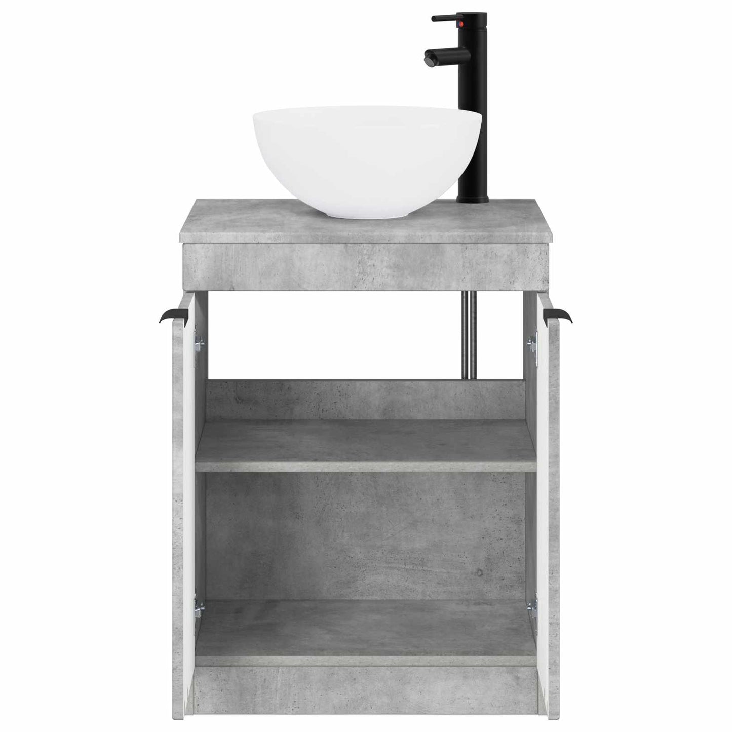 vidaXL Bathroom Furniture Set Concrete Grey Engineered Wood