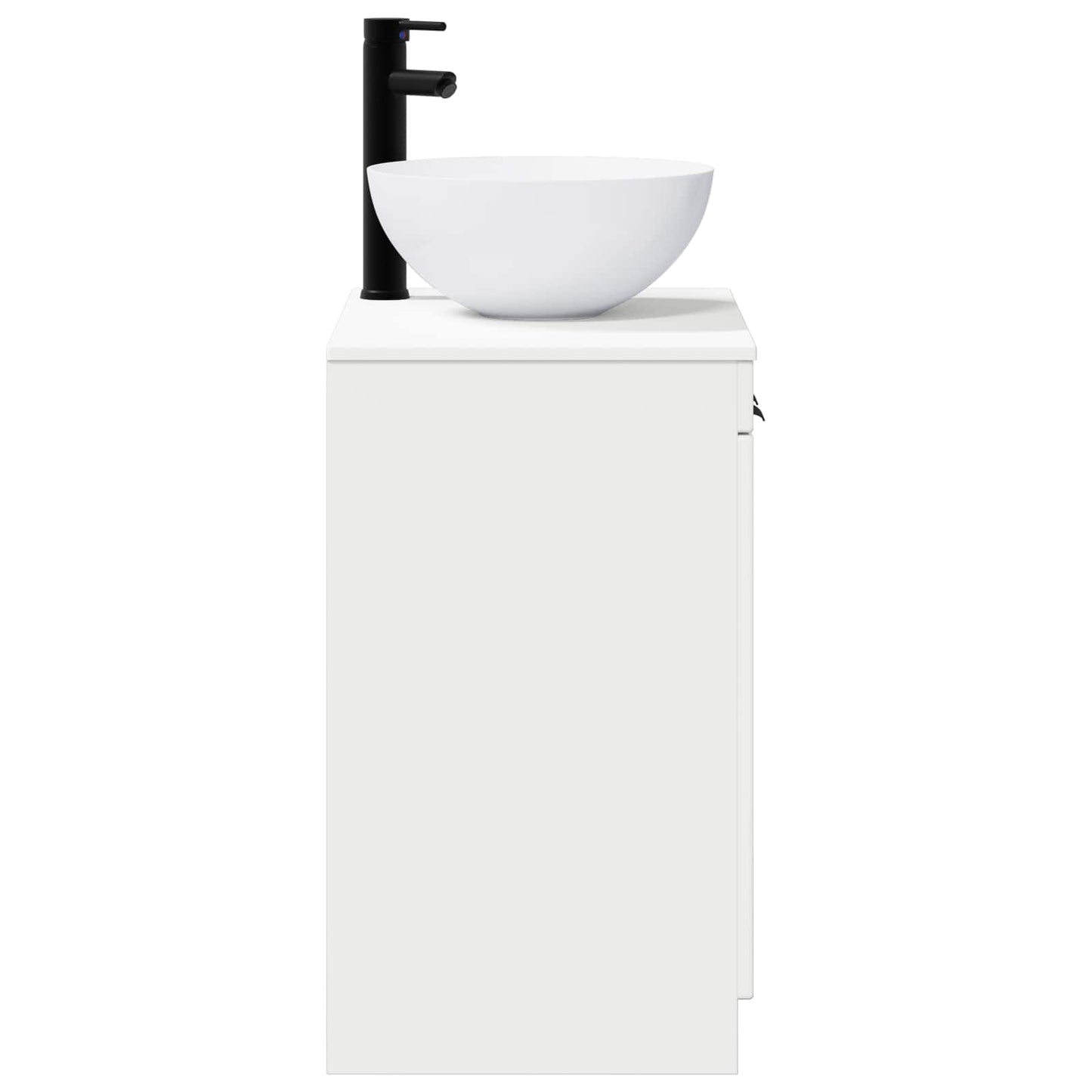 vidaXL Bathroom Furniture Set High Gloss White Engineered Wood