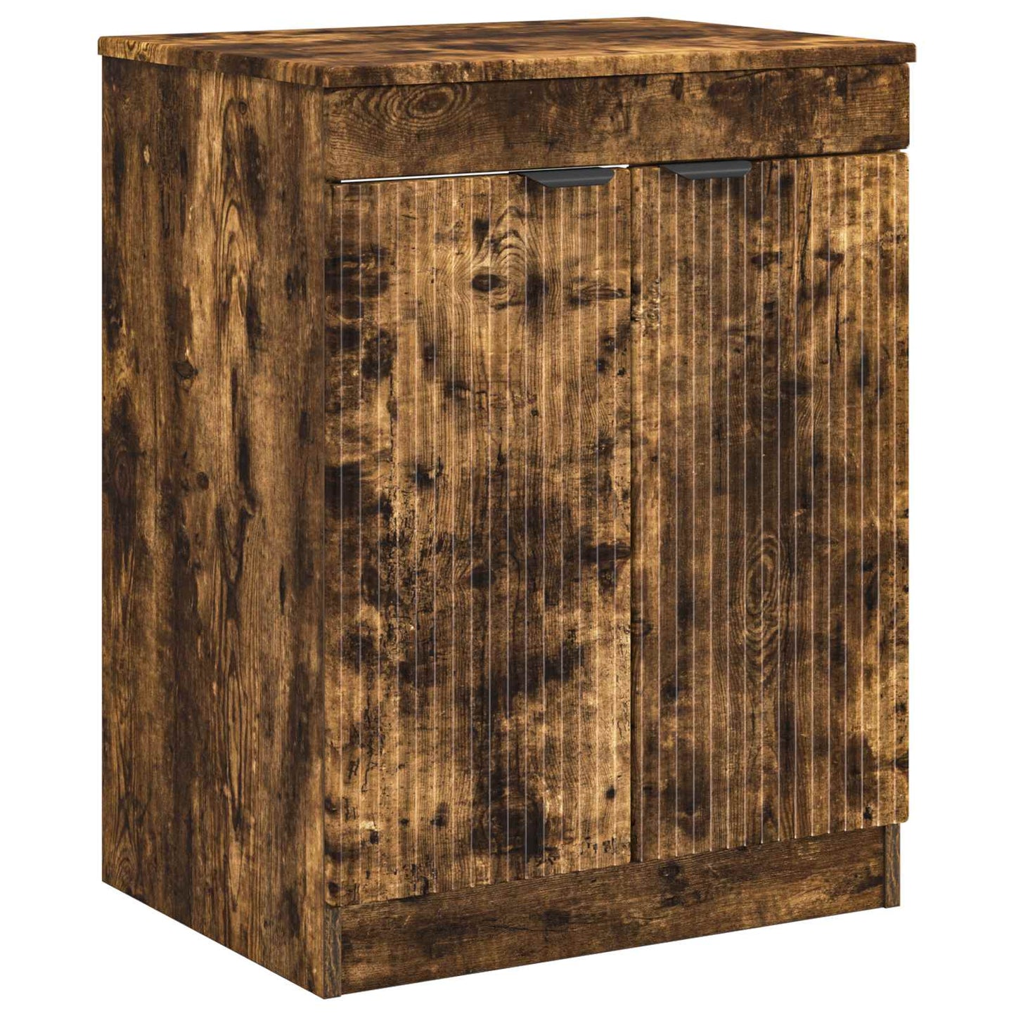 vidaXL Bathroom Furniture Set Smoked Oak Engineered Wood